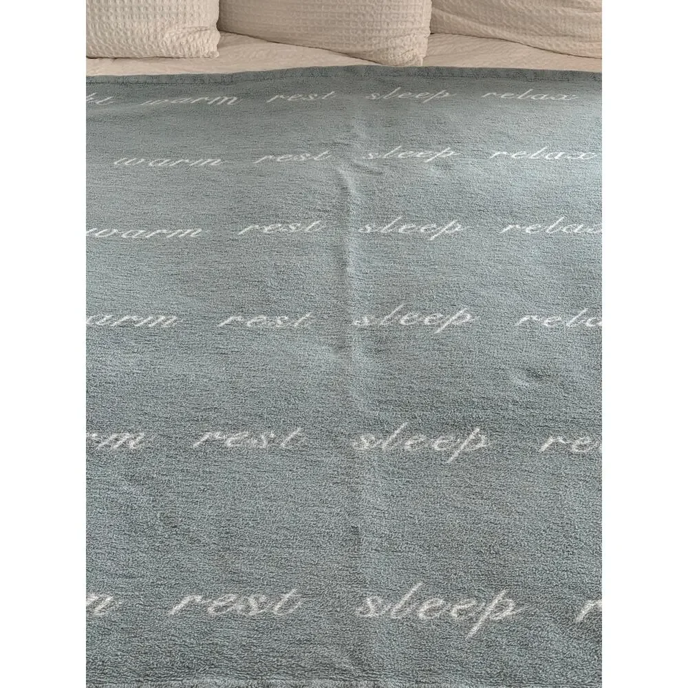 Peacock Alley Intentions Serene Throw Portugal Auberge du Soleil Egyptian Cotton